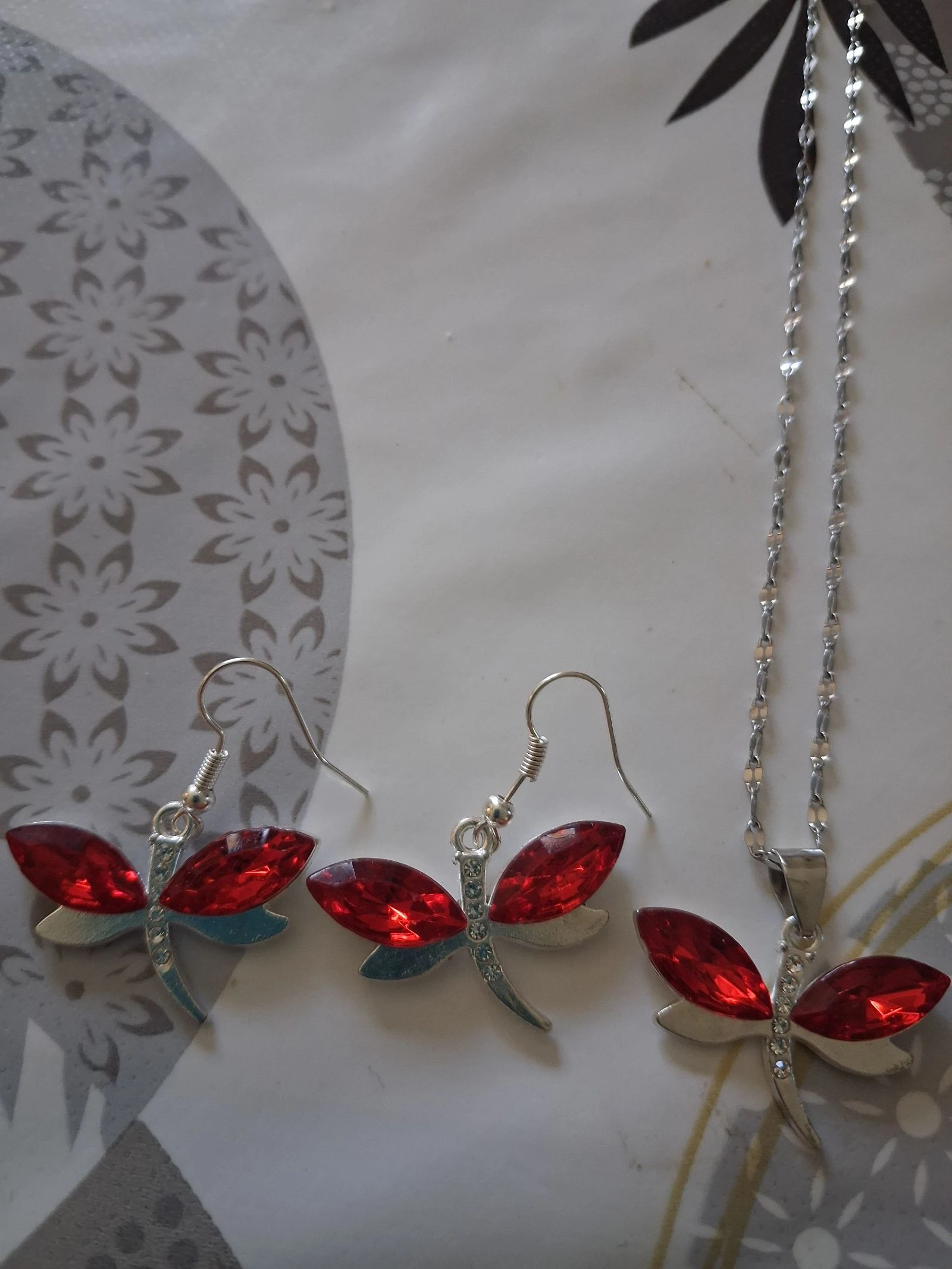 Sieraden set in libellevorm – photo 5